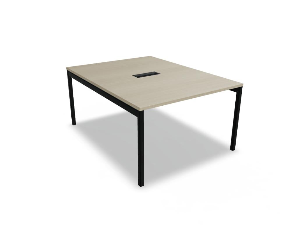 Mdd Ogi Y SY02 Esstisch mit runder Holzplatte und filigranem schwarzem Y-Gestell in moderner Produktansicht
