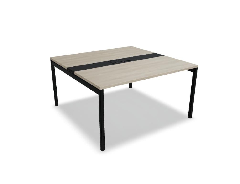 Solid grauer Esstisch von MDD (Ogi Y SY24) im modernen, minimalistischen Esszimmer. Oberfläche glatt, klare Linien, starker Holzboden; stilvoller Mittelpunkt für frische Einrichtungskonzepte.