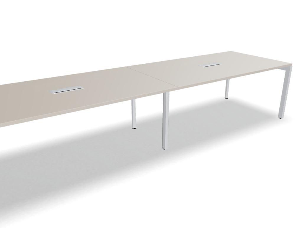 Ogi Y SY118E2 Esstisch von Mdd – moderner Tisch mit hellen Holzton, glatter Oberfläche, stabiler Unterkonstruktion und geradlinigem Design, ideal fürkantige Esstischeinsätze