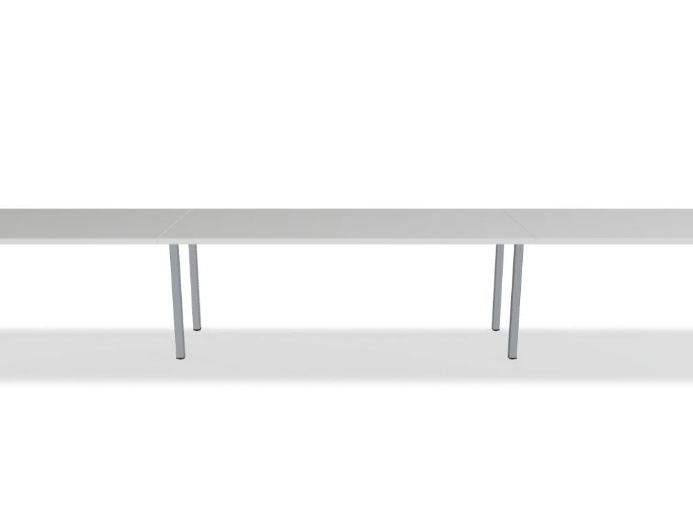 Mdd Ogi Y BOY05E3 Schreibtisch mit heller Holzplatte, schwarzem Y-Gestell und Kabeldurchlass auf weißem Hintergrund
