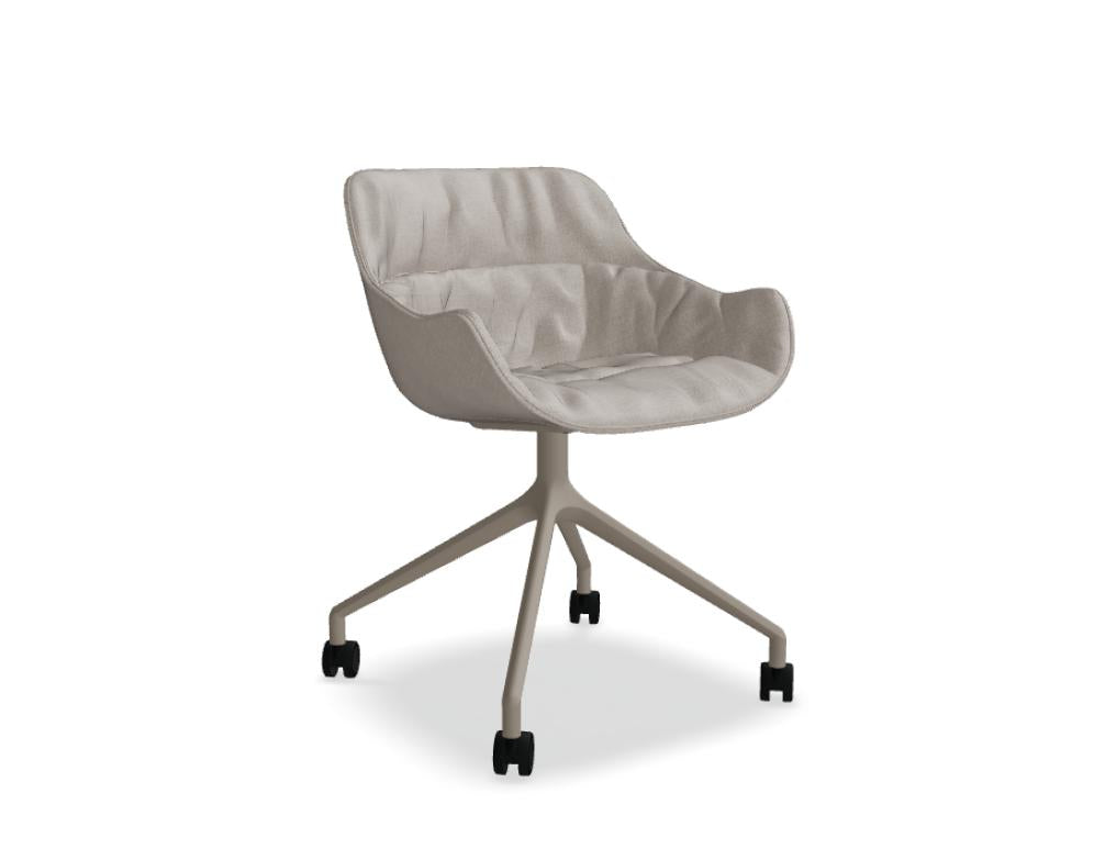 Baltic Soft Duo BL5P19K Drehstuhl von Mdd mit gepolsterter Sitzschale und eleganter Drehbasis in modernem Design
