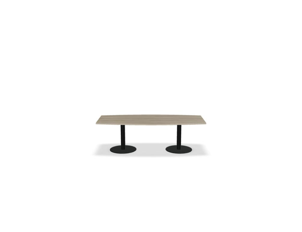 Tack ST24 Esstisch aus Holz in warmer Braunnuance, moderne Massivtischplatte, klare Linien, platzintensiv für familiäres Dining, helles Ambiente