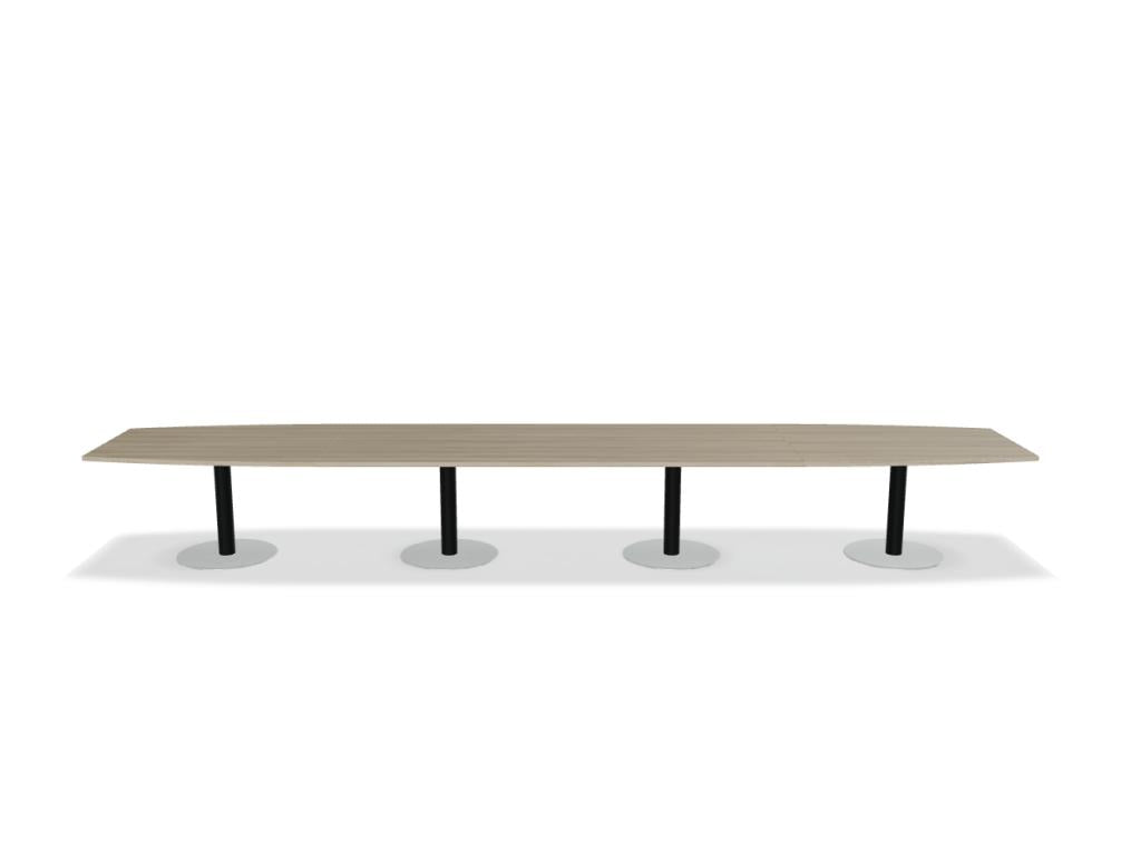 Bild eines modernen Esstischs Tack ST17 von MDD, Holzoptik, rechteckige Tischplatte, stabile Metallbeine, elegantes Möbelstück im Dining-Bereich
