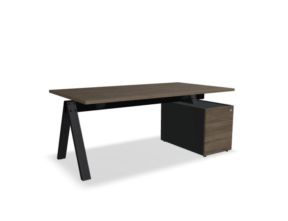 Viga V07PM - Chefschreibtisch mit Container