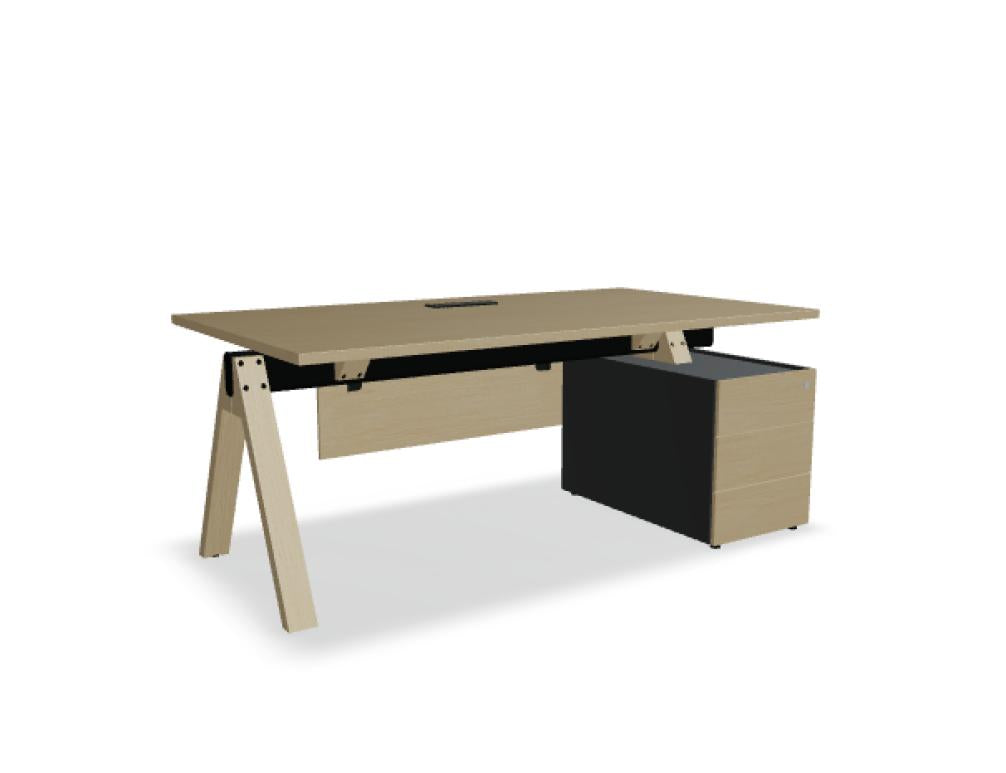 Viga V07P - Chefschreibtisch mit Container