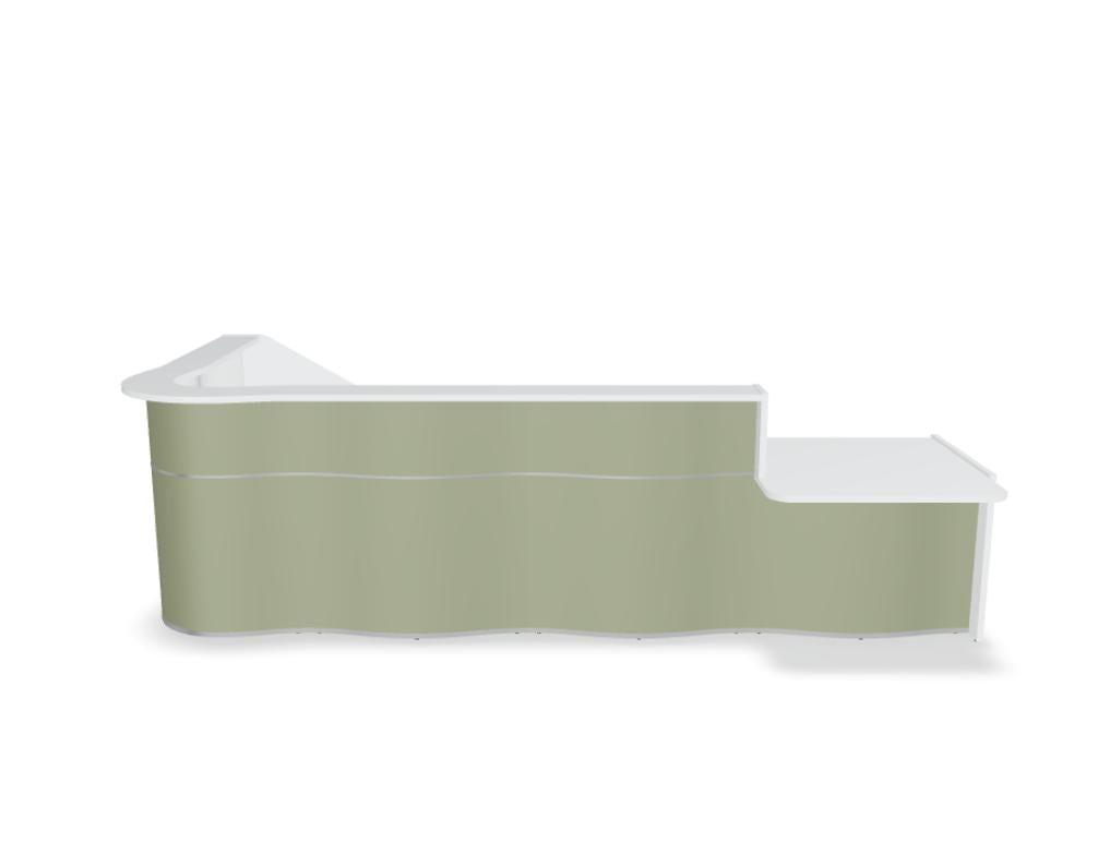 Wave LUV48L - Empfangstheke mit organischer Front
