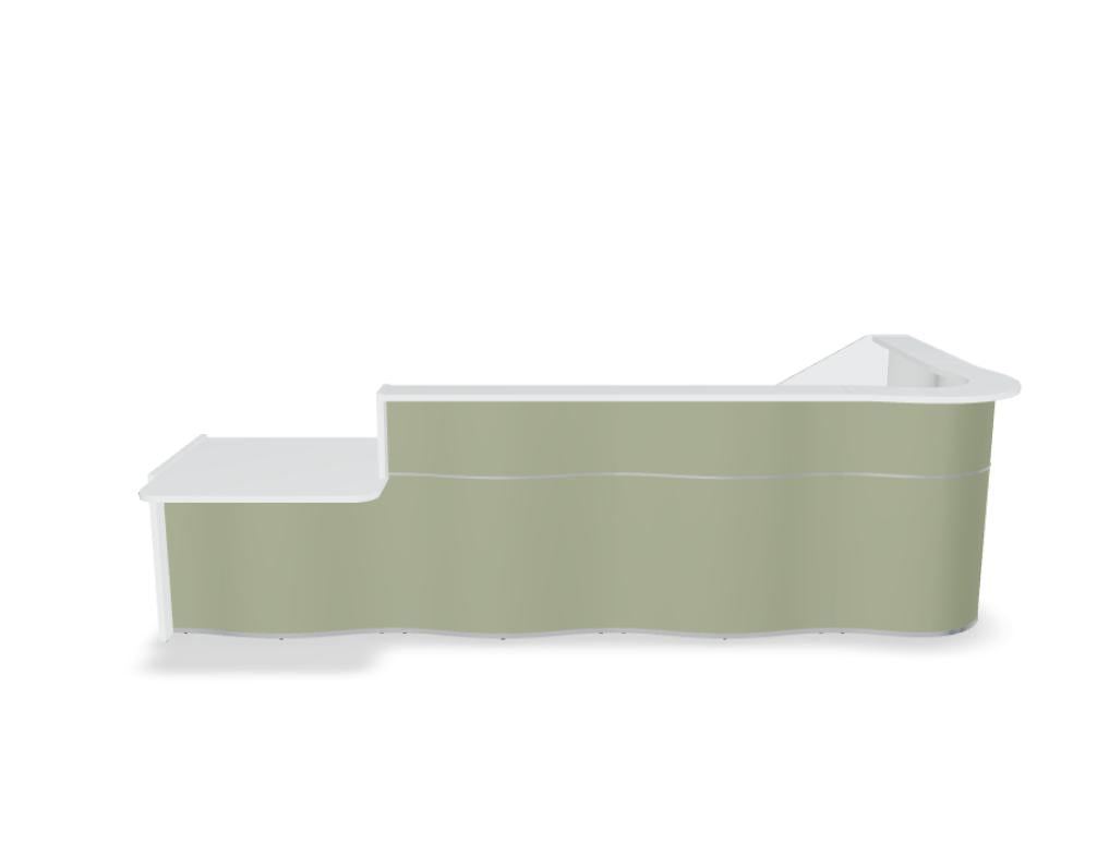 Wave LUV48P - Empfangstheke mit organischer Front