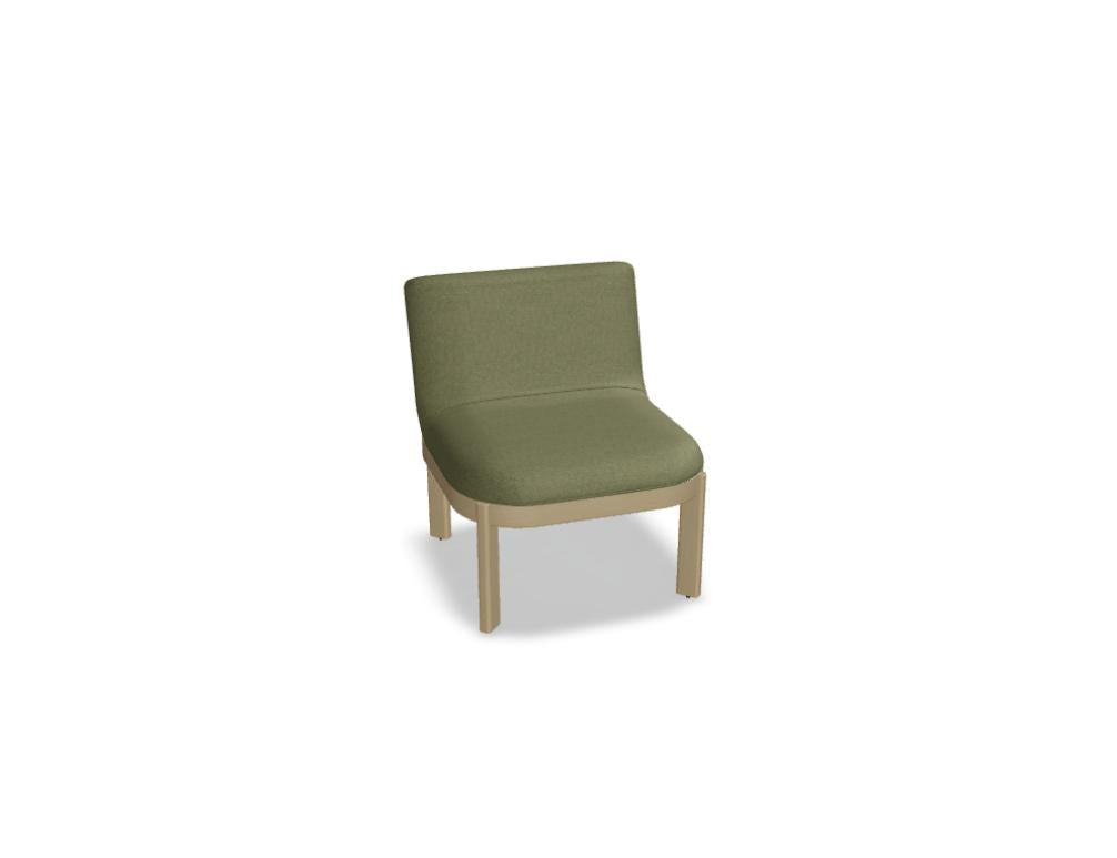Roter Sessel Ramp RMP1 von MDD im modernen Wohnzimmerstil, gepolsterte komfortable Sitzfläche, Edelstahlfußgestell, passend für zeitgemäße Einrichtung.