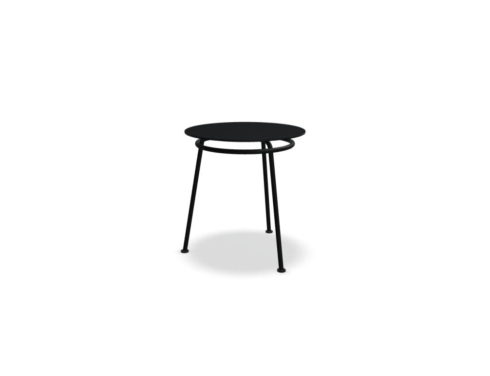 Mdd New School NS70 Kaffeetisch mit runder Tischplatte und vier filigranen Beinen, minimalistisches Design für Ess- und Wohnbereiche