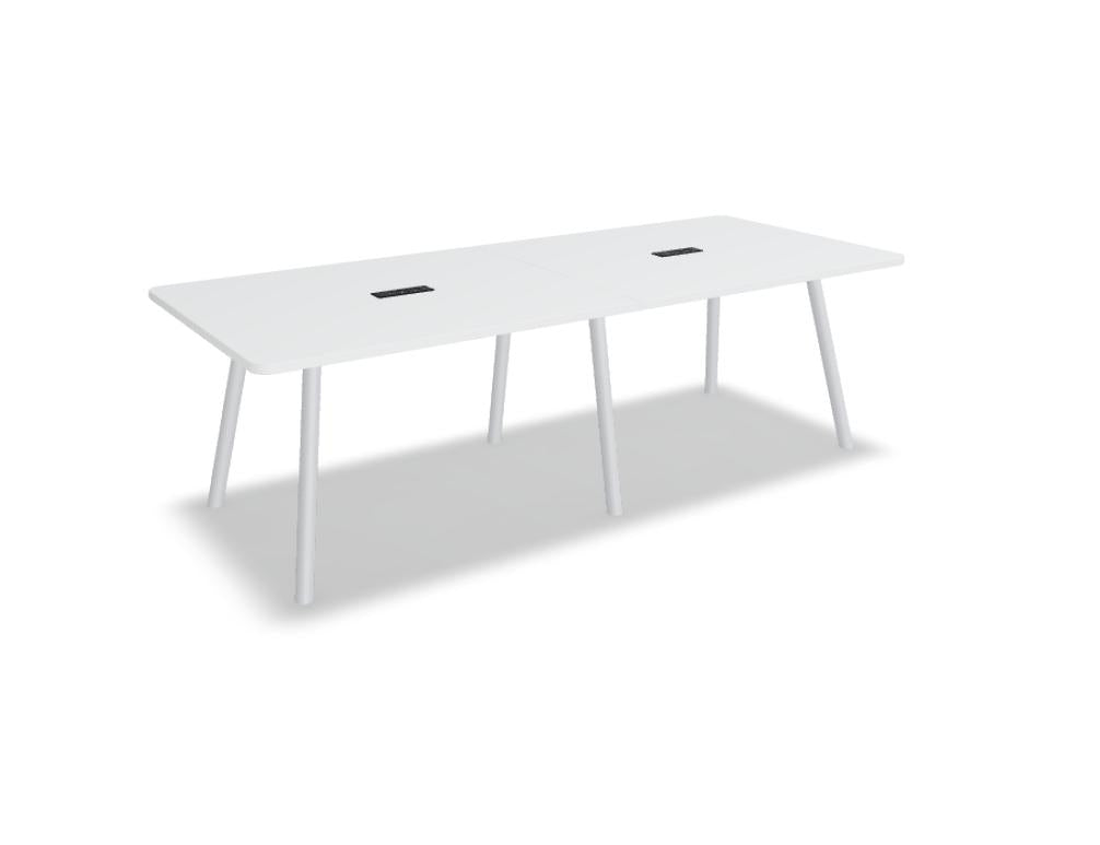 Tisch Echo ETM1024R von Mdd: moderner Esstisch mit Holzoptik, rechteckige Platte, stabile Beinstruktur, ideal für Familie und Gastronomie, elegantes Design