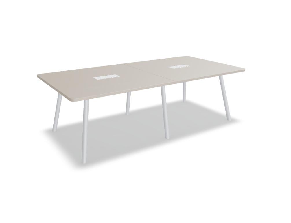 Esstisch Echo ETM1224R von MDD, Holzoptik in warmer, heller Färbung, kompakte Länge für moderne Dining-Zonen, stabile Tischplatte und schlichte Linien