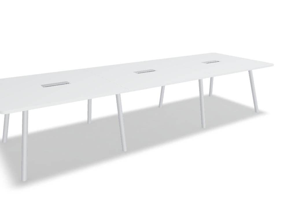 Esstisch Echo ETM1236R von MDD: heller Holztisch mit stopperlosen Stützen, geradliniges Design, glatte Oberfläche und moderner, zeitloser Look.