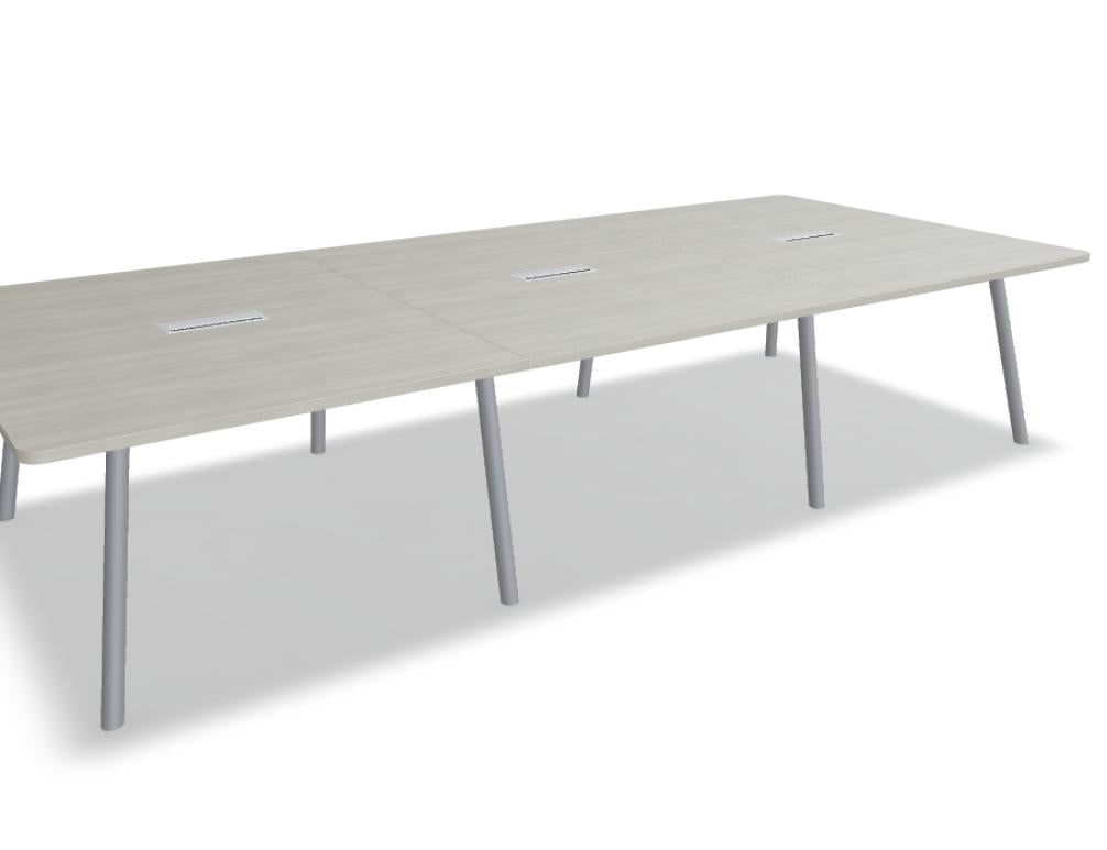 Esstisch Echo ETM1636R von Mdd in dunkler Holzoptik, rechteckig, gehobene Tischplatte, stilvolle Metallbeine, moderner Look, platzsparendes Design