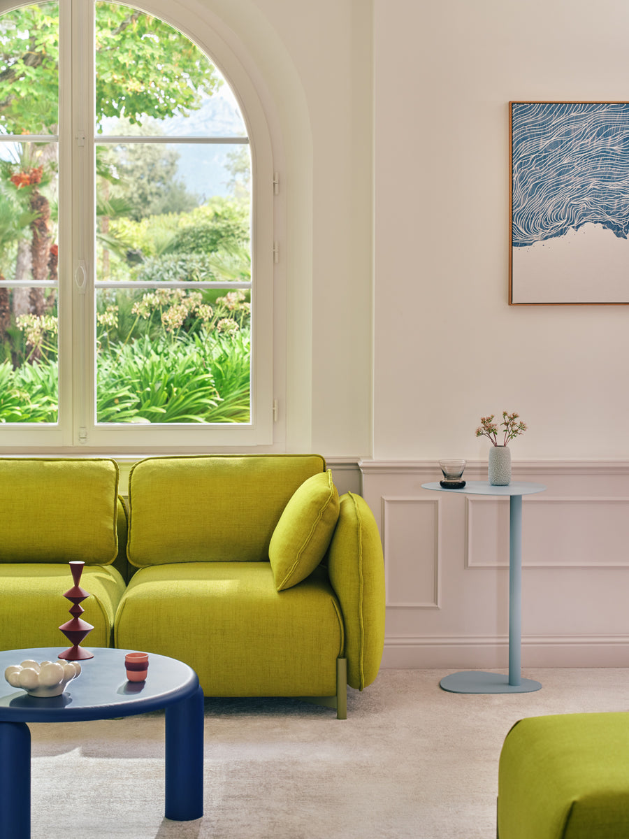 Elegantes modulares Sofa Linka LKS04L von MDD in neutralem Grau, ideal für stilvolle und komfortable Wohnräume.