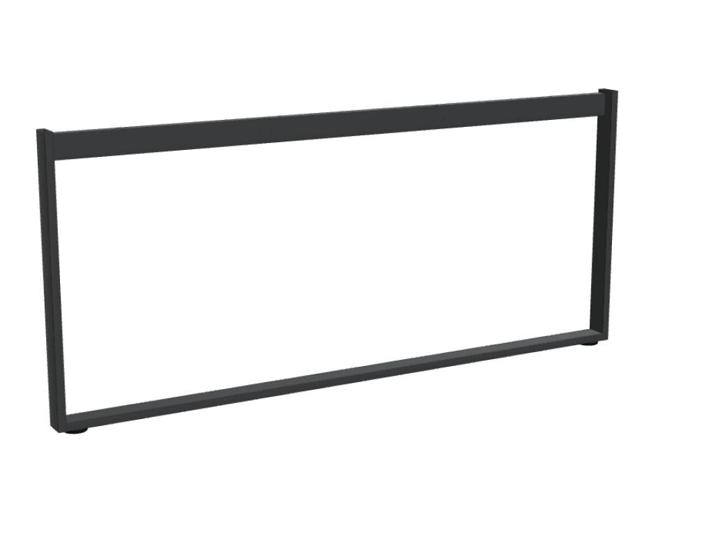 Tischbein aus pulverbeschichtetem Metall in Anthrazit Halbmatt, 40x40 mm Profil, für Ogi-Schreibtischsysteme von Mdd.