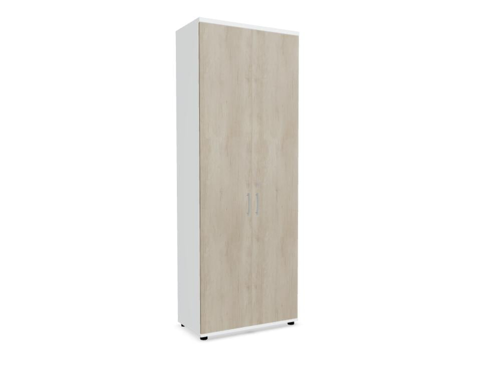 Schrank der Büroschrank-Kategorie von MDD, Modell Standard A6104K, robuster Stauraum mit Holzmaserung, Türen und Ablageflächen, funktionales Büromöbel für akkurate Organisation