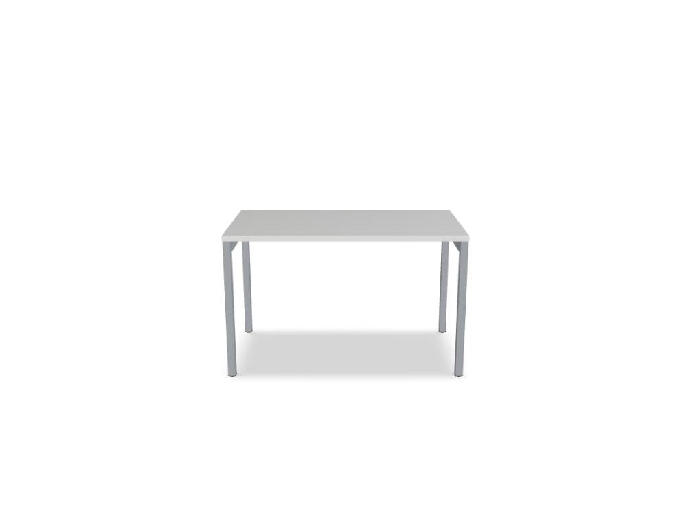 Schreibtisch Ogi Y von Mdd mit Tischplatte in Honigeiche und schwarzem Metallgestell, Profil 40x40 mm, für Büroarbeitsplätze.
