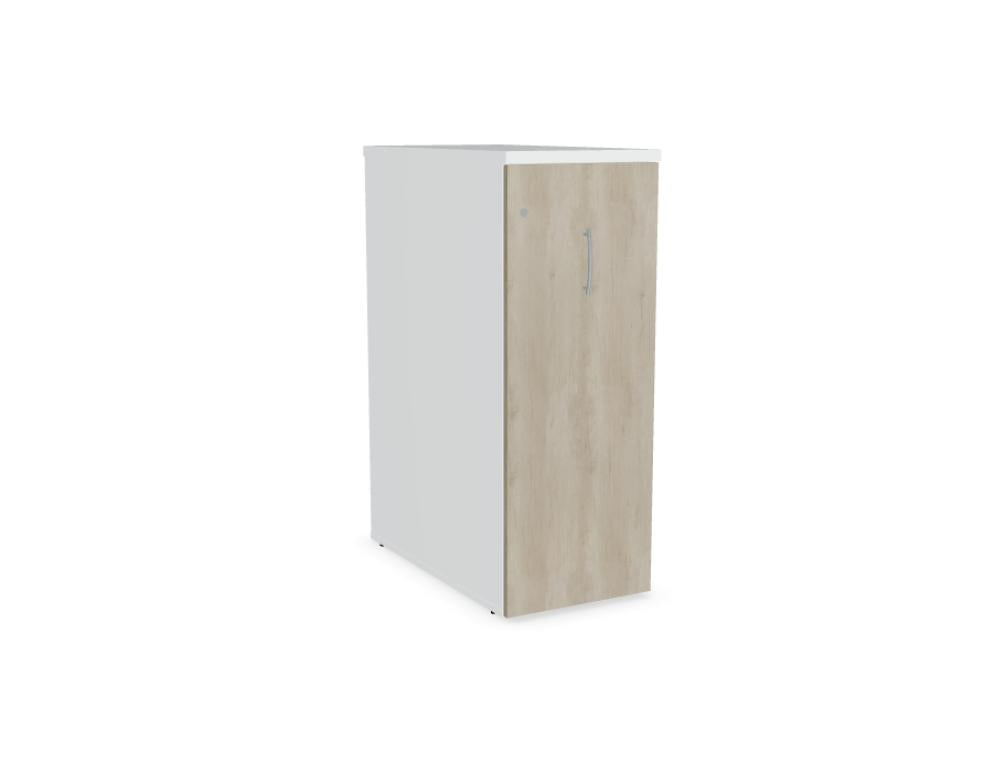 Bild eines Standard KCD81P Apothekerschranks der Kategorie Büroschränke von Mdd. Offene Front mit mehreren Regalböchern, stabiler Metallkorpus, dezentes Grau, ideal für Büro- und Lagerräume. 