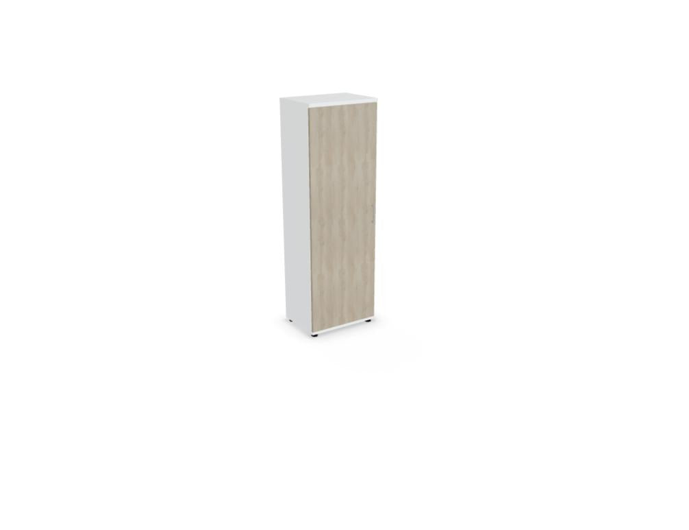 Kleiderschrank Standard von Mdd mit Melaminfront, Aluminiumgriff und kleinen Füsschen