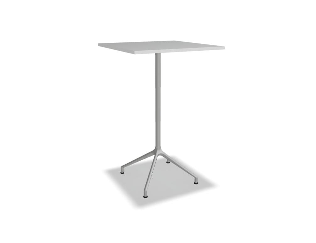 Gobo GBK711 Hochtisch aus schwarzem Metall mit runder, glatter Tischplatte, stabiler Fußkonstruktion und moderner, schlanker Erscheinung – ideal für Gastronomie-Bars und Hochtisch-Zonen.