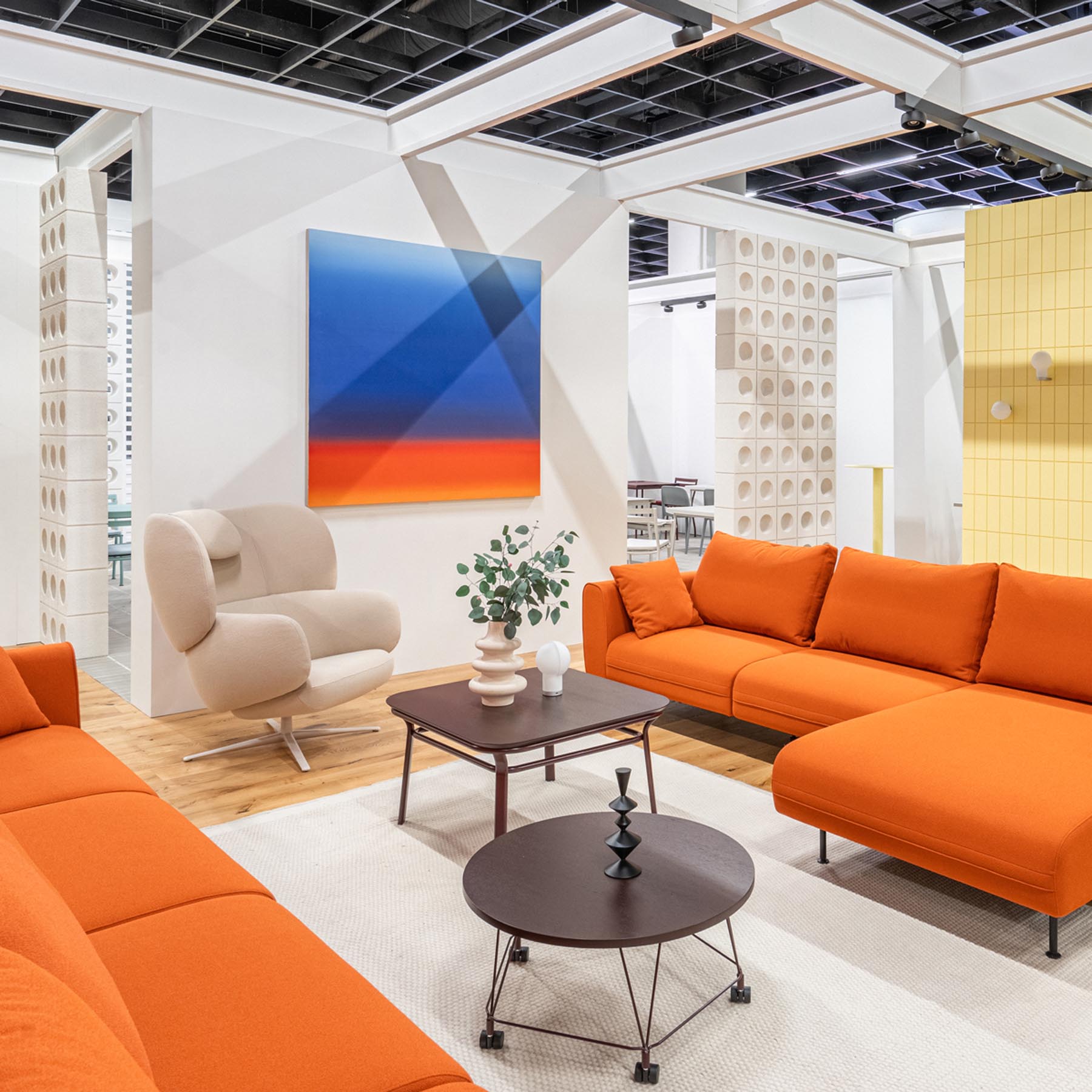 Stylisches L-Sofa Lotus LTS06 von Mdd, perfekt für zeitgemäße Wohnräume und entspannende Lounge-Bereiche.