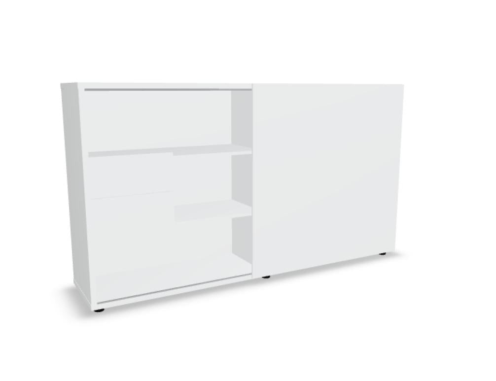 Standard ZS03 Chefzimmerschrank von Mdd, moderner Büroschrank mit klarer Front und viel Stauraum fürs Büro