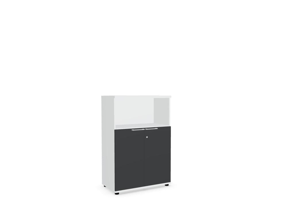Standard MEA3404 - Halbregal in Weiss Pastell präsentiert im Onlineshop von KAQTU Design AG. Standregal ist von Mdd