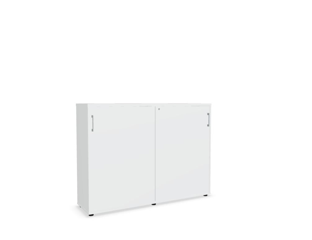 Standard MEA3P16 - Schiebetürenschrank in Weiss Pastell präsentiert im Onlineshop von KAQTU Design AG. Büroschrank ist von Mdd