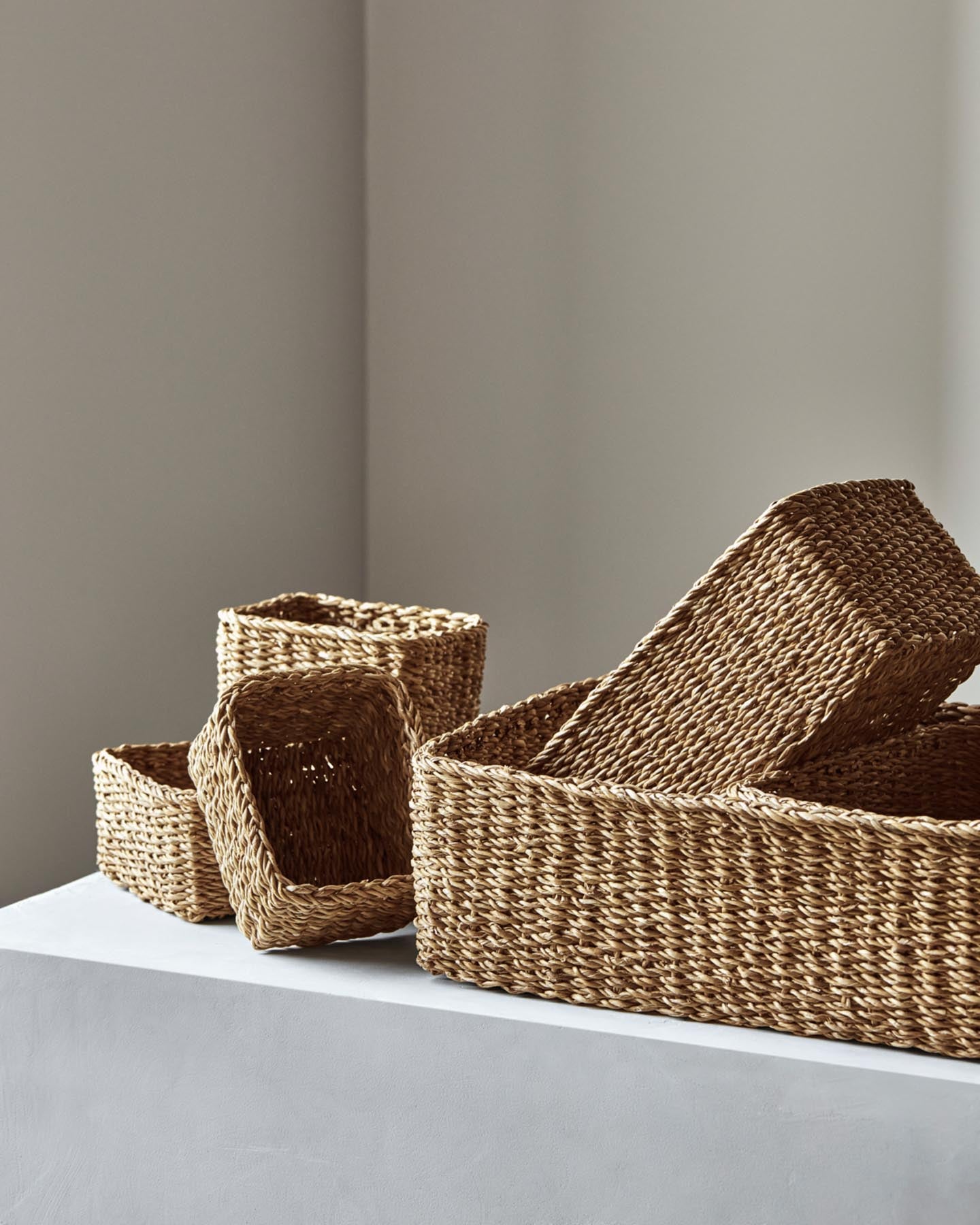 Aufbewahrungskorb, MKSquare, Natur in Natur präsentiert im Onlineshop von KAQTU Design AG. Aufbewahrungslösungen ist von Meraki