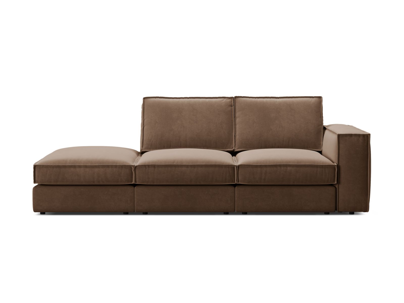 3-Sitzer Modular Sofa Pola Open End links in Chocolate-Salvador präsentiert im Onlineshop von KAQTU Design AG. 3er Sofa ist von Micadoni