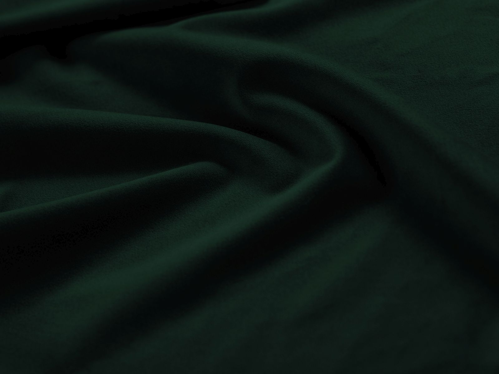 Stylisches 3-Sitzer Sofa Pola Open End links in tiefem Flaschengrün, perfekt für zeitgemäße Einrichtung und gemütliche Stunden.