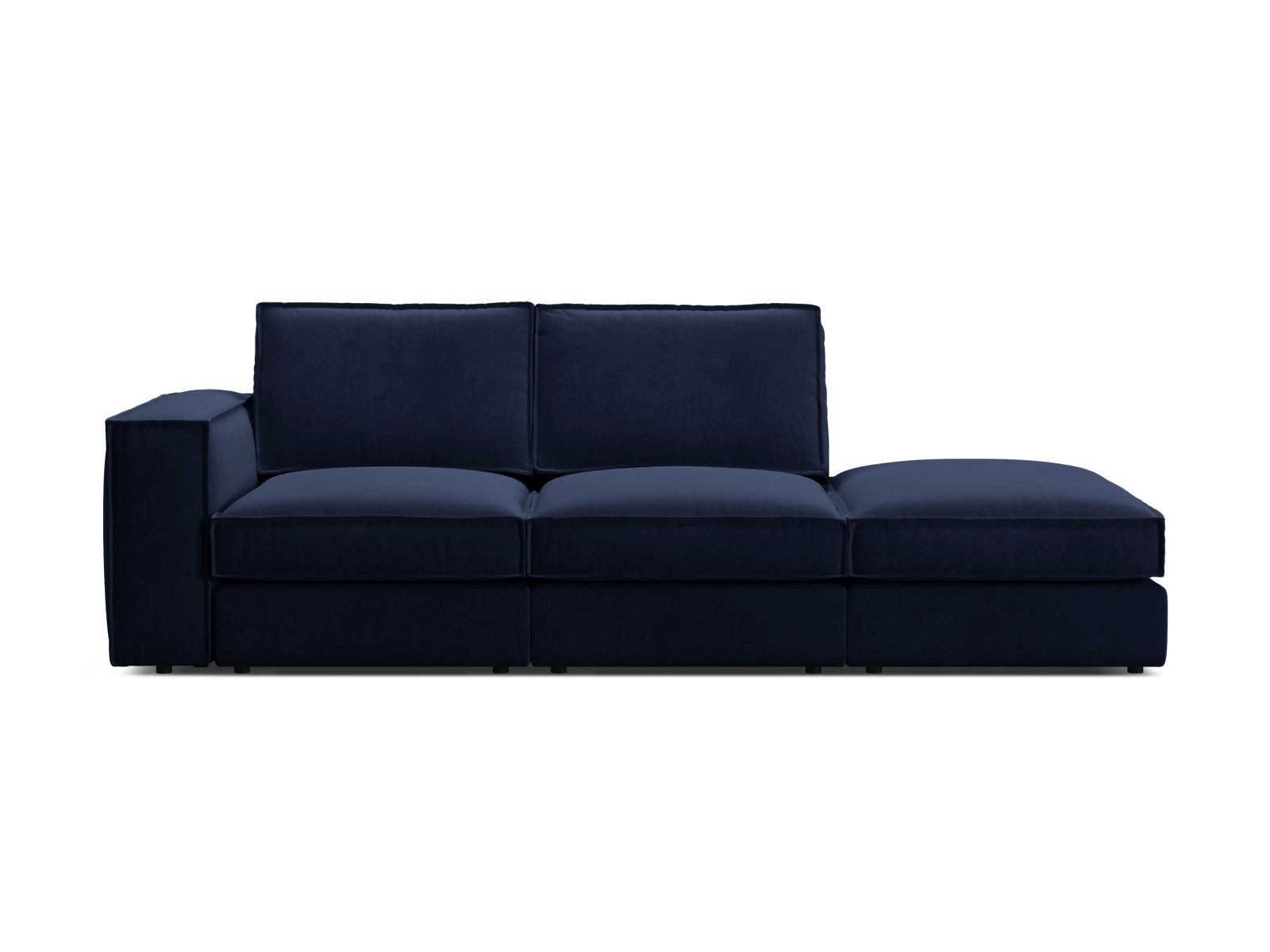 3-Sitzer Modular Sofa Open End rechts Pola in Royal Blue-Salvador präsentiert im Onlineshop von KAQTU Design AG. 3er Sofa ist von Micadoni