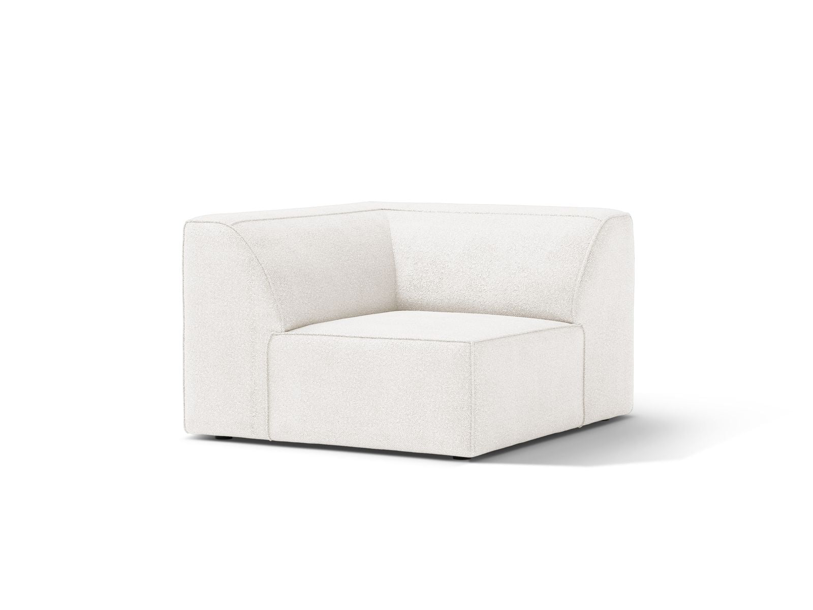 1-Sitzer Eckmodul Jodie in White-Baloo präsentiert im Onlineshop von KAQTU Design AG. Modulares Sofa ist von Micadoni