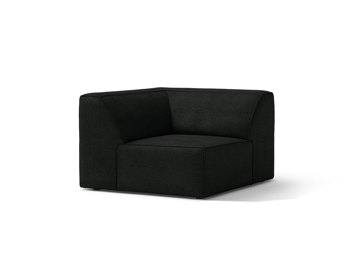 1-Sitzer Eckmodul Jodie in Black-Baloo präsentiert im Onlineshop von KAQTU Design AG. Modulares Sofa ist von Micadoni