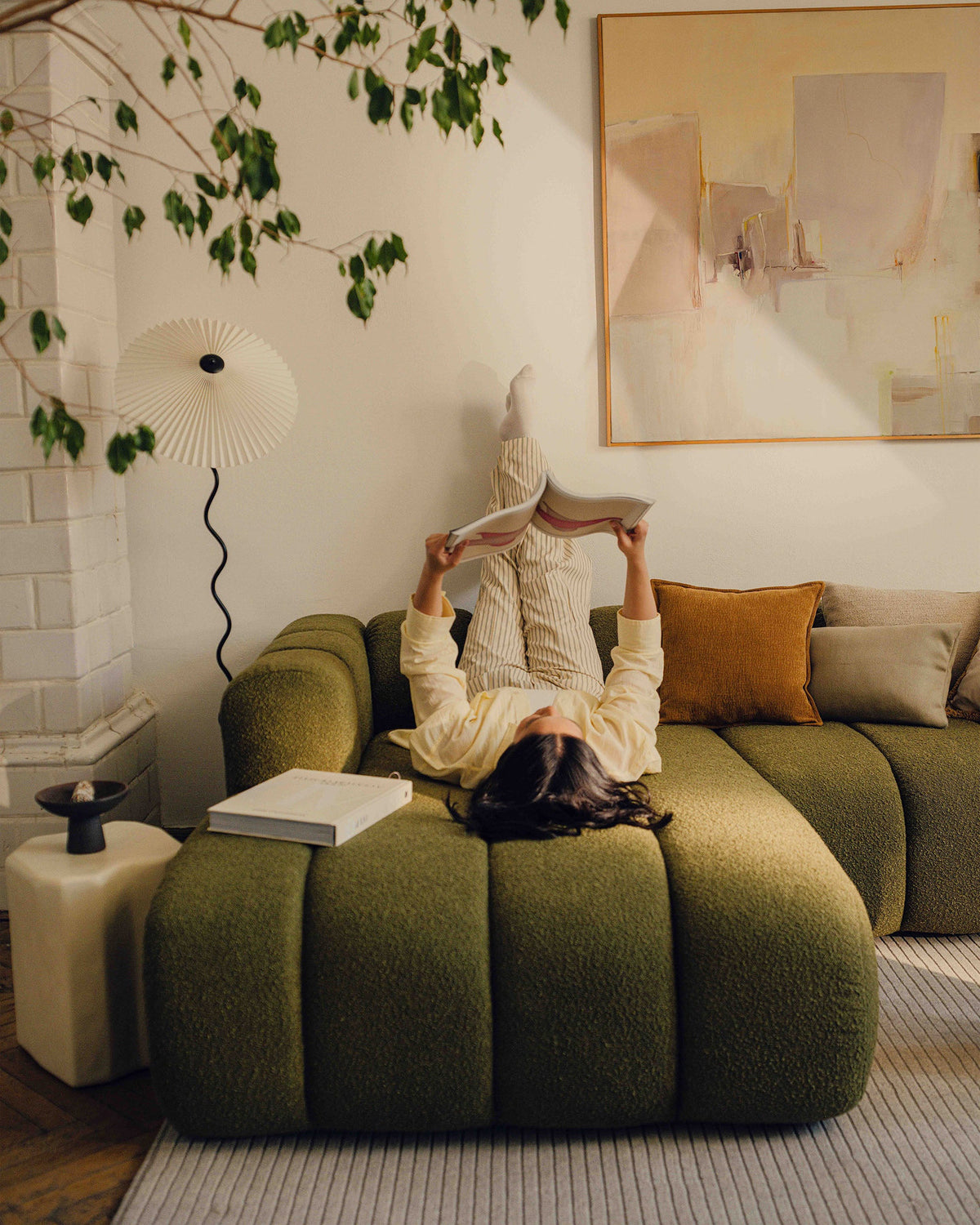 Lupine Modul Corner 1 Sitzer in White-Baloo präsentiert im Onlineshop von KAQTU Design AG. Modulares Sofa ist von Micadoni