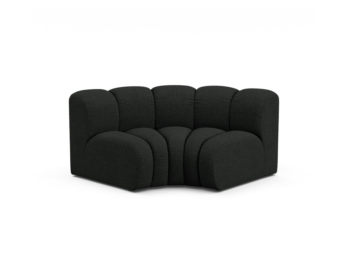 Lupine Modul Corner 1 Sitzer in Black-Baloo präsentiert im Onlineshop von KAQTU Design AG. Modulares Sofa ist von Micadoni