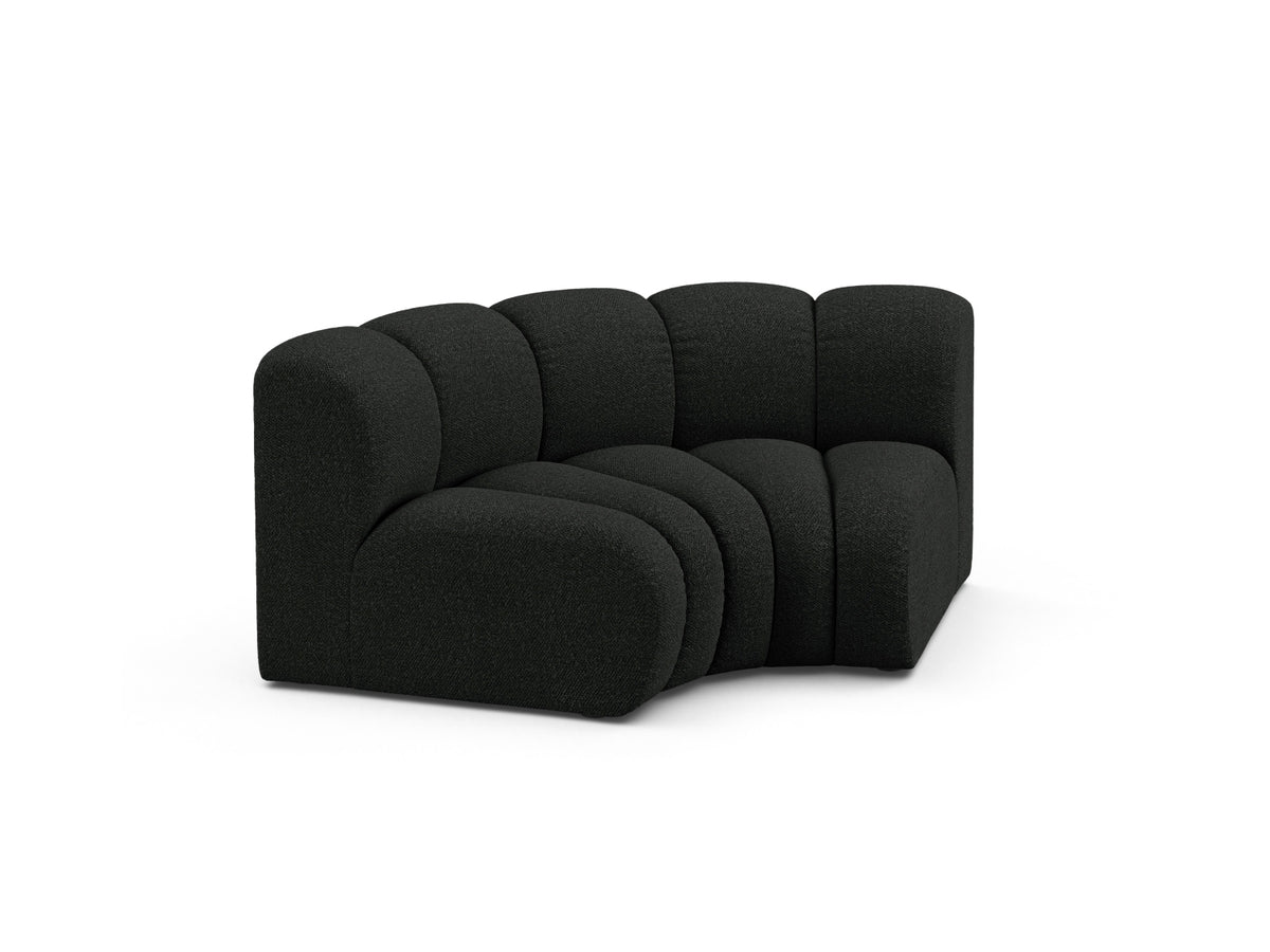 Lupine Modul Corner 1 Sitzer in Black-Baloo präsentiert im Onlineshop von KAQTU Design AG. Modulares Sofa ist von Micadoni