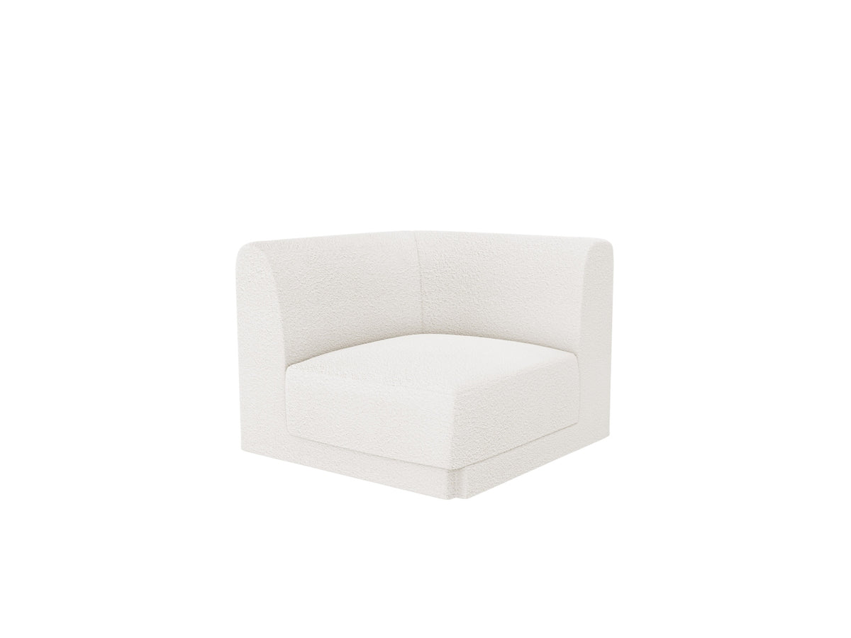 Miley Corner Modul 1 Sitzer in White-Baloo präsentiert im Onlineshop von KAQTU Design AG. Modulares Sofa ist von Micadoni