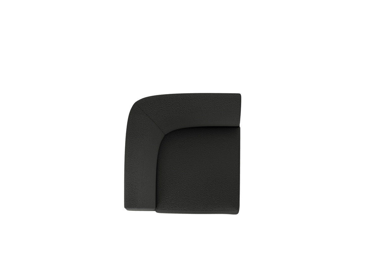 Miley Corner Modul 1 Sitzer in Black-Baloo präsentiert im Onlineshop von KAQTU Design AG. Modulares Sofa ist von Micadoni