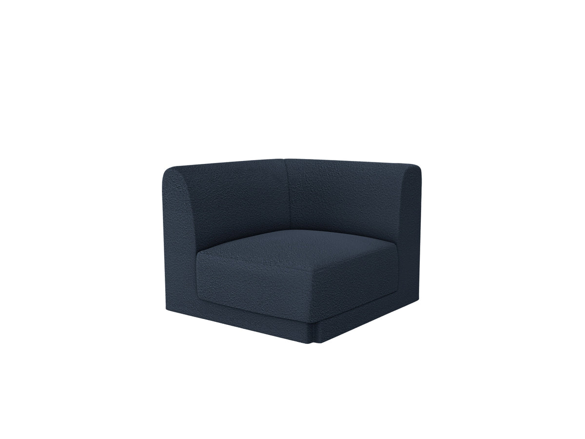 Miley Corner Modul 1 Sitzer in Dark Blue-Baloo präsentiert im Onlineshop von KAQTU Design AG. Modulares Sofa ist von Micadoni