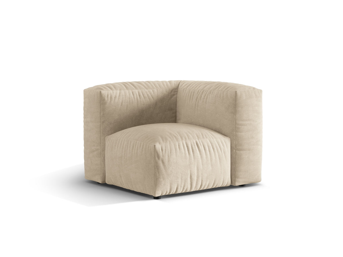 Martina Modul Armless 1 Sitzer in Light Beige-Vogue präsentiert im Onlineshop von KAQTU Design AG. Modulares Sofa ist von Micadoni