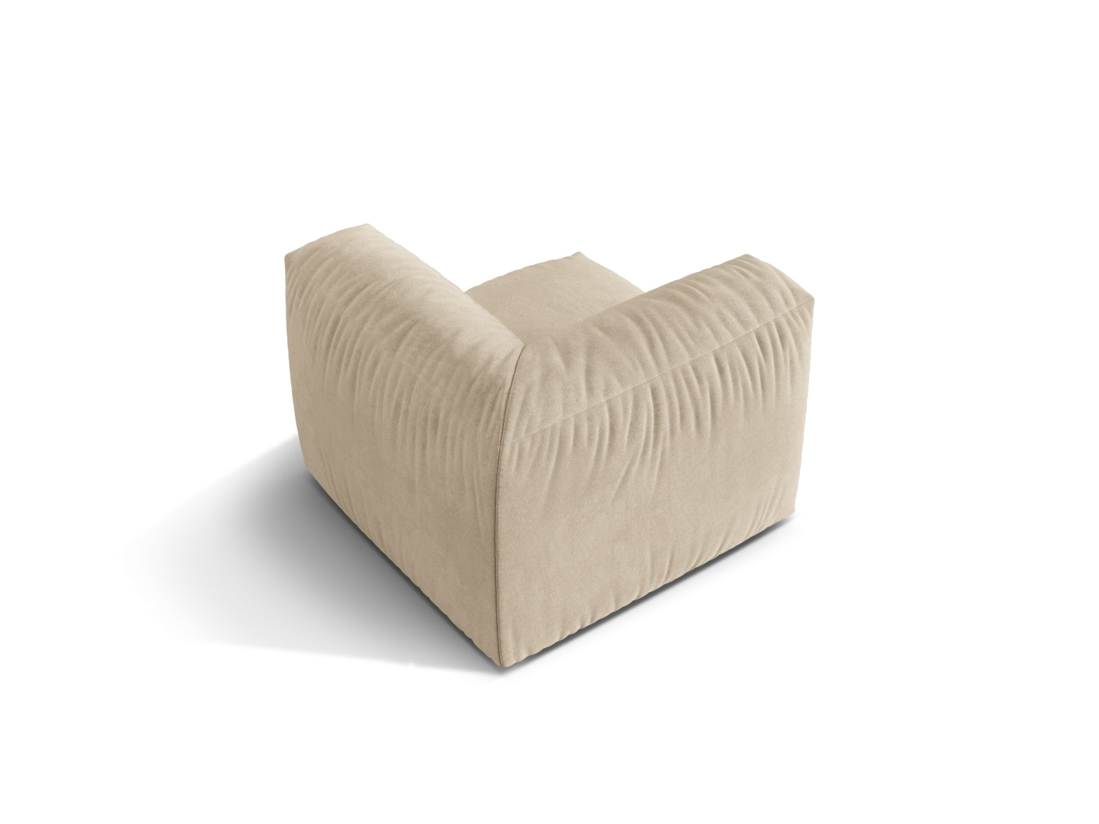 Entdecken Sie den Martina Velour Modul Armless 1 Sitzer von Micadoni – ideal für kompakte Wohnräume. Stilvolles Design und optimaler Komfort vereint!