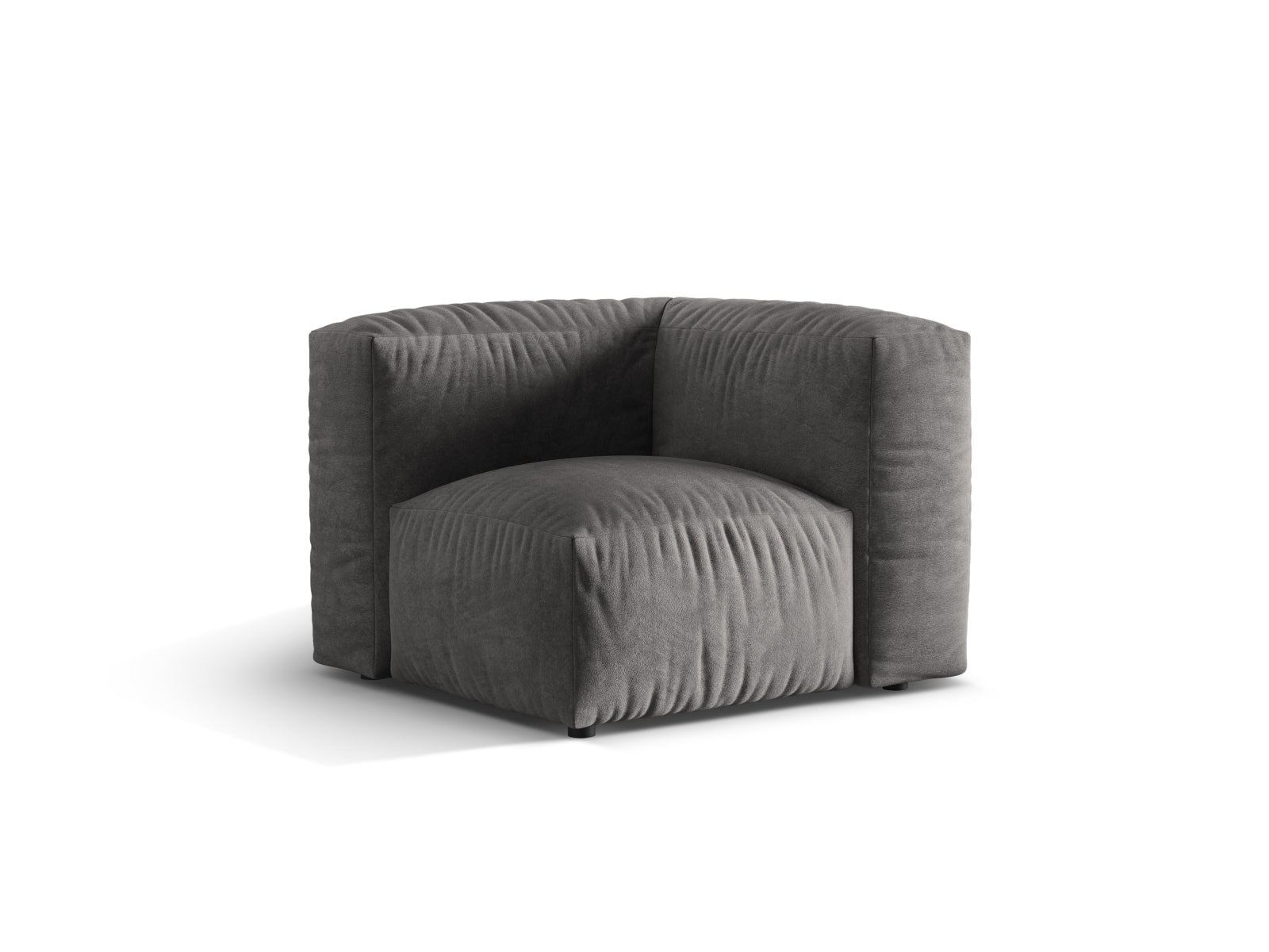 Erleben Sie den Martina Velour Modul Armless 1 Sitzer von Micadoni – perfekt für kleine Räume. Elegantes Design trifft auf höchsten Sitzkomfort!