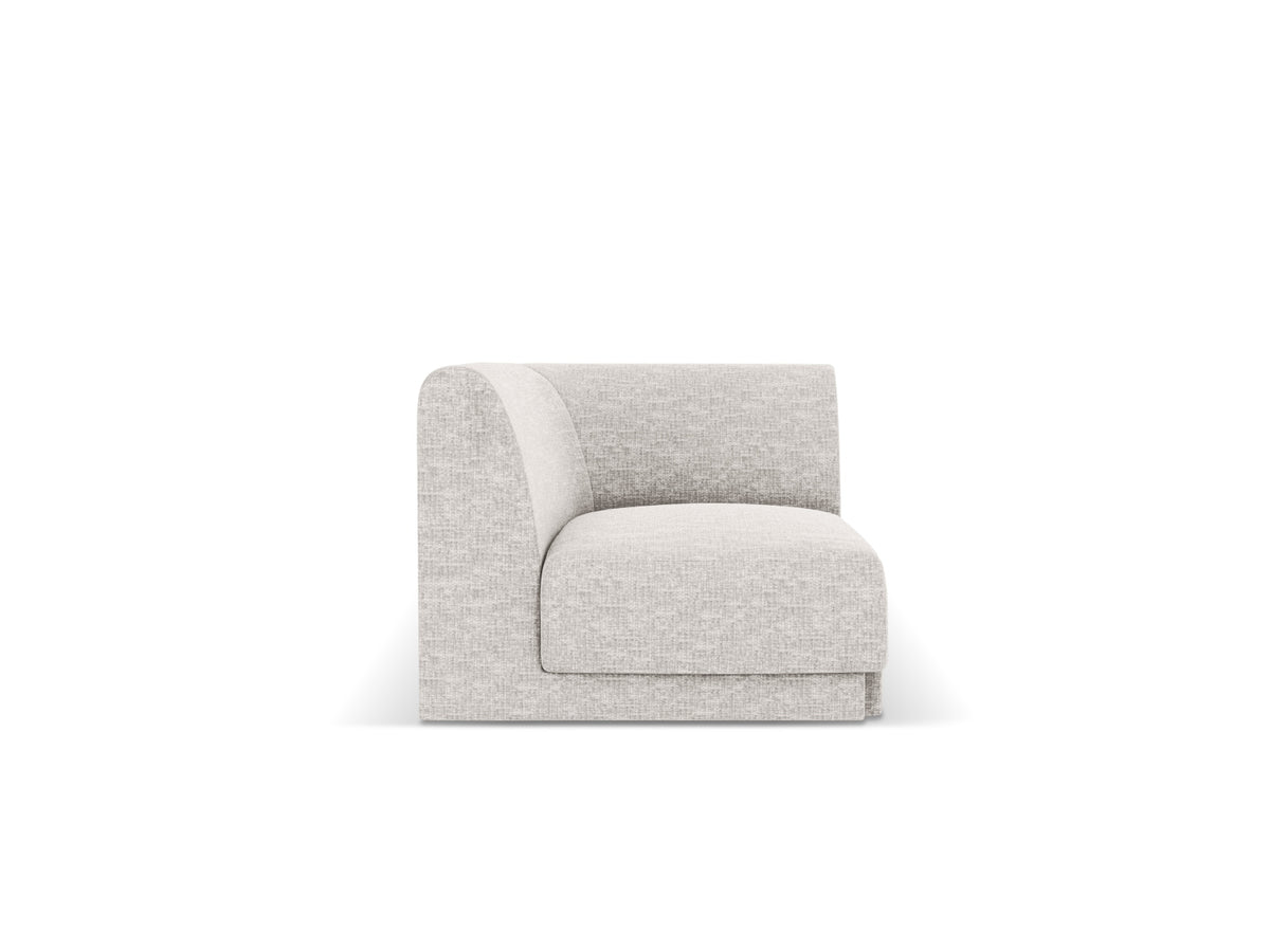 Miley Corner Modul 1 Sitzer in Light Grey-Haga präsentiert im Onlineshop von KAQTU Design AG. Modulares Sofa ist von Micadoni