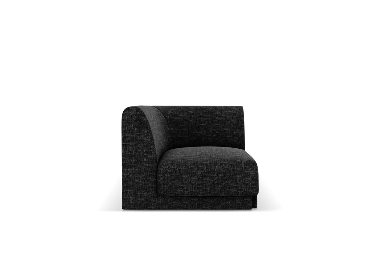 Miley Corner Modul 1 Sitzer in Black-Haga präsentiert im Onlineshop von KAQTU Design AG. Modulares Sofa ist von Micadoni