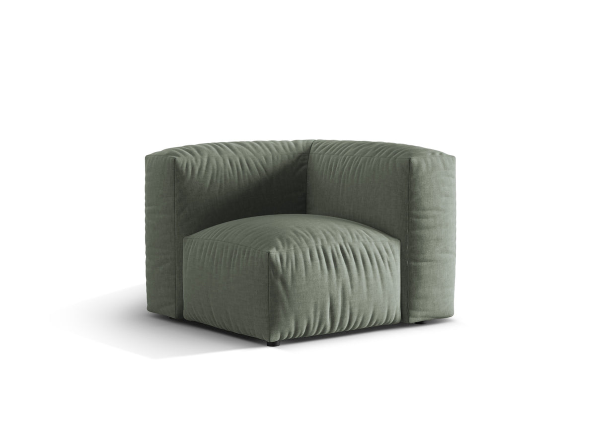Martina Modul Armless 1 Sitzer in Moss Green-Boston präsentiert im Onlineshop von KAQTU Design AG. Modulares Sofa ist von Micadoni