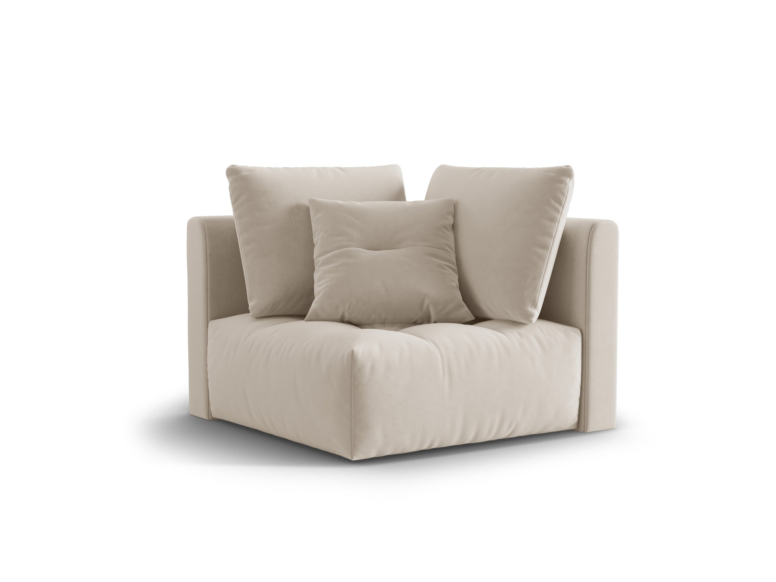 Entdecken Sie den eleganten Bloom Velour Modul 1-Sitzer von Micadoni – ein flexibles Boho-Möbelstück, das in zahlreichen Farben erhältlich ist!