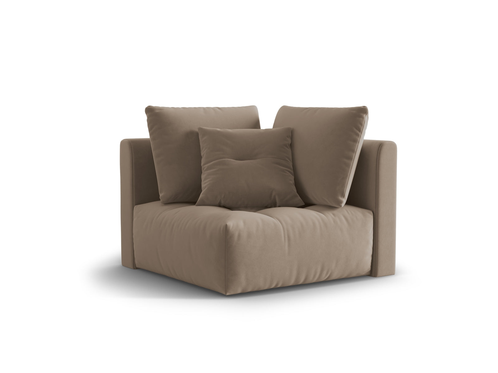 Entdecken Sie den eleganten Bloom Velour Modul 1-Sitzer von Micadoni – ein flexibles Boho-Möbelstück, das in verschiedenen Farben erhältlich ist und jeden Raum aufwertet!