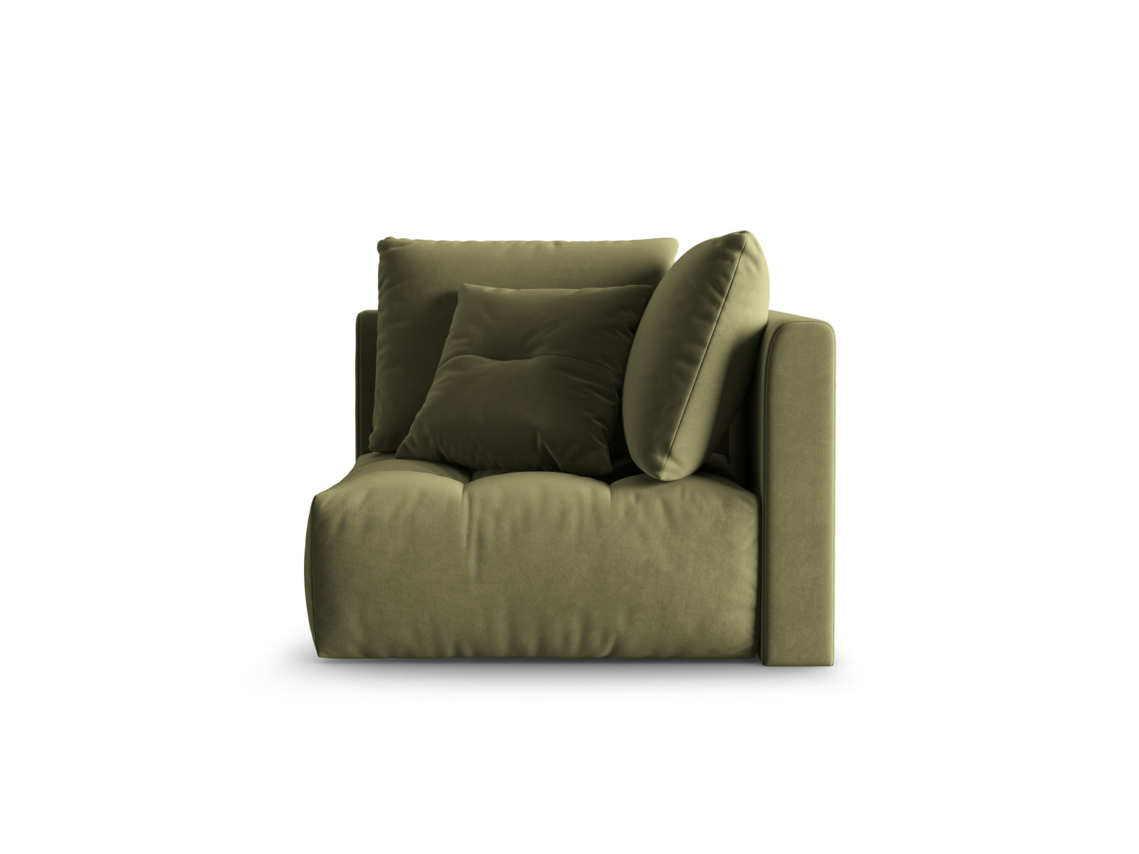 Bloom Velour Modul Corner 1 Sitzer in Light Green präsentiert im Onlineshop von KAQTU Design AG. Modulares Sofa ist von Micadoni