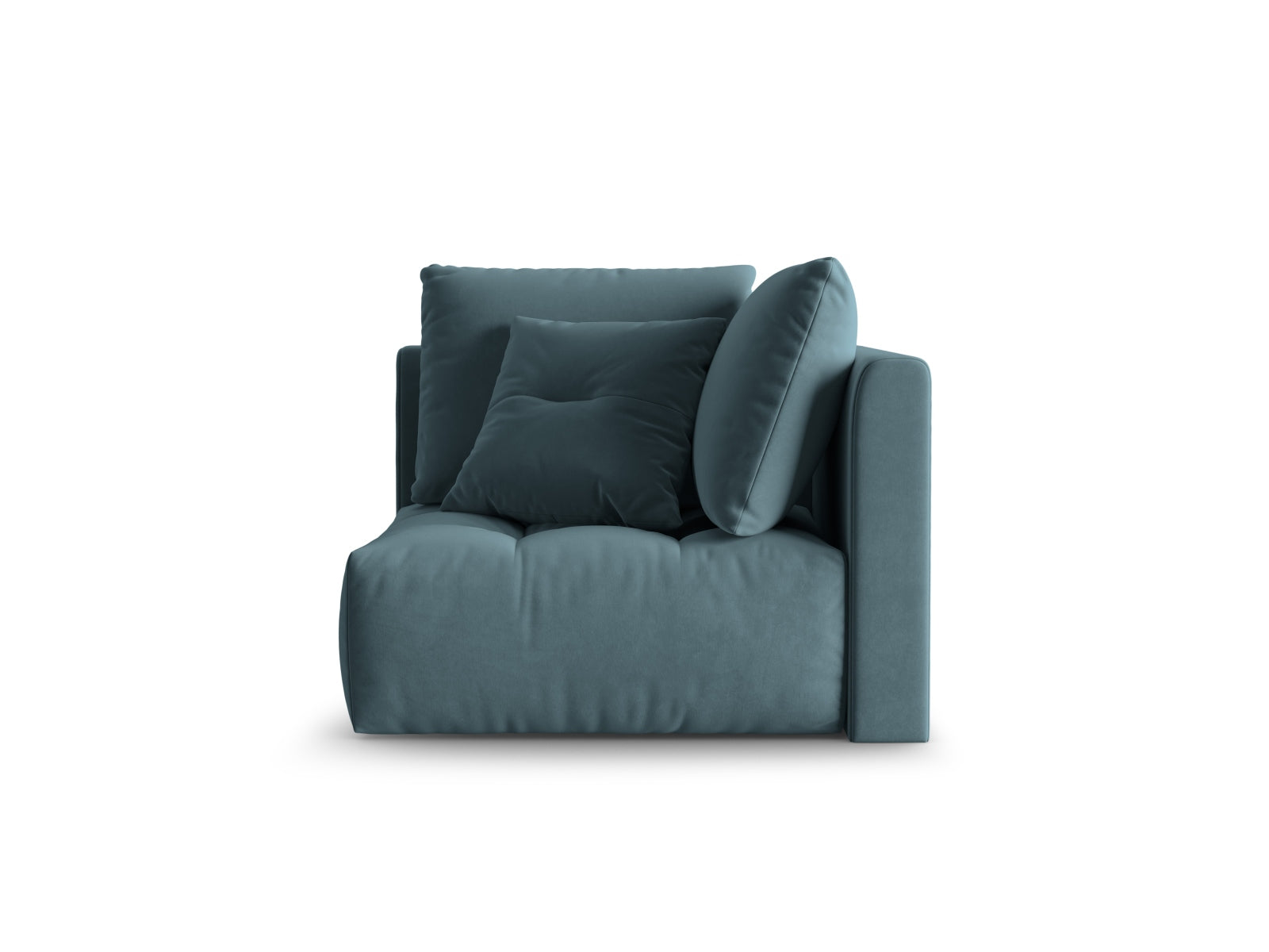 Bloom Velour Modul Corner 1 Sitzer in Pastel Blue präsentiert im Onlineshop von KAQTU Design AG. Modulares Sofa ist von Micadoni